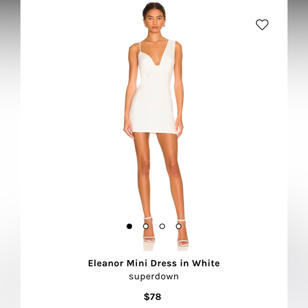 Eleanor mini dress white from superdown